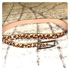 Talbots leopard print belt